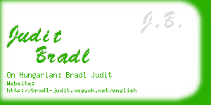 judit bradl business card